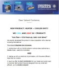 Newsletter: New product: heater + cooler unit